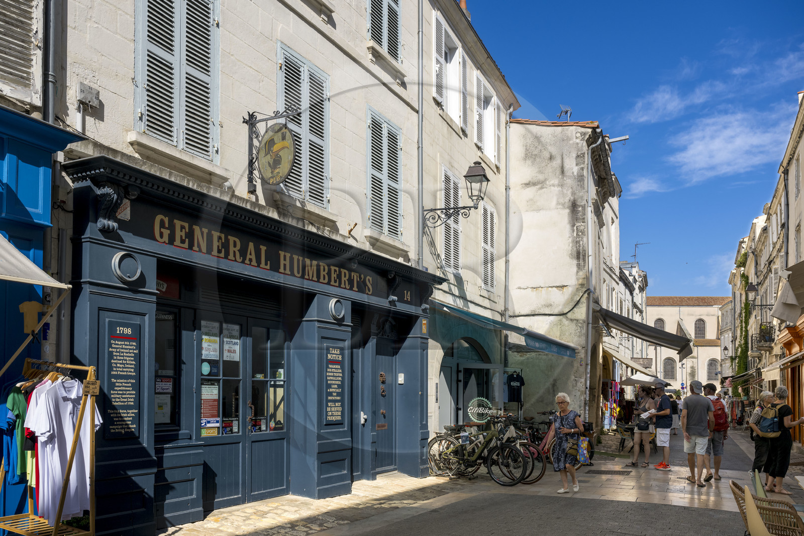 France, Charente-Maritime (17), La Rochelle, pub irlandais The General Humbert's rue Saint Nicolas dans l'ancien quartier des pecheurs