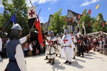 France, Seine et Marne (77), Les Médiévales de Provins, ville classée Patrimoine Mondial de l'UNESCO, place du Châtel