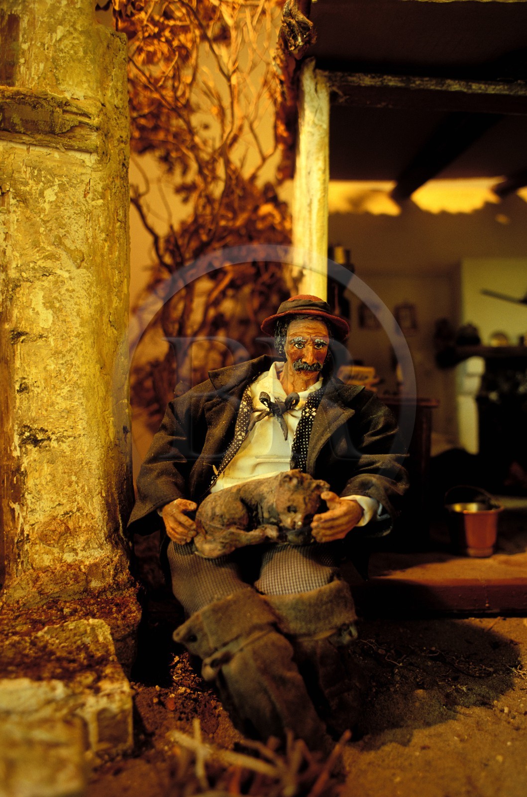 France, Bouches-du-Rhône (13), Les Baux-de-Provence, labellisé Les Plus Beaux Villages de France, le musée des santons