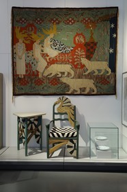 Norvège, Oslo, musée des Arts appliqués Kunstindustrimuseet, chaise de Gerhard Gunthe le premier designer industriel norvégien