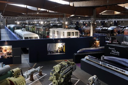 France, Haut-Rhin (68), Mulhouse, le musée Cité du train