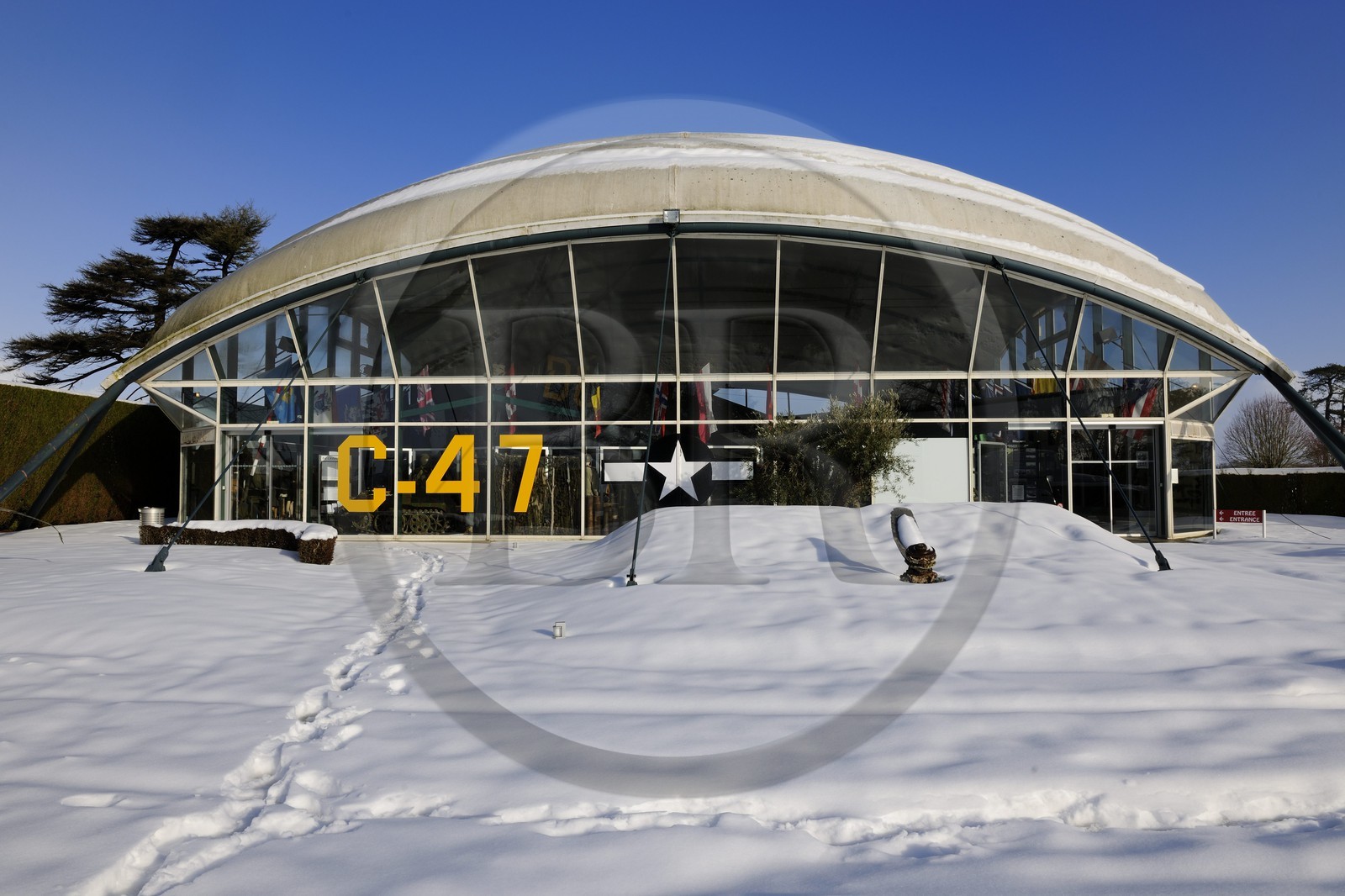 France, Manche (50), Cotentin, Sainte-Mère-Eglise, musée Airborne - musée de l’Aéoporté