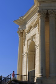 France, Hérault (34), Montpellier, le château d'eau sur la Promenade du Peyrou