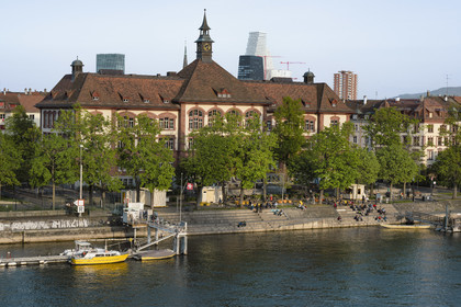 Suisse, Bâle, quartier du Petit Bâle sur la rive droite du Rhin