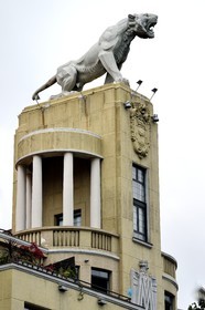 Espagne, Pays basque espagnol, Biscaye, Bilbao, l'immeuble du Tigre dans le quartier de Deusto