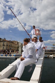 France, Hérault (34), Sète, canal Royal, fête de la Saint Louis, joutes sètoises