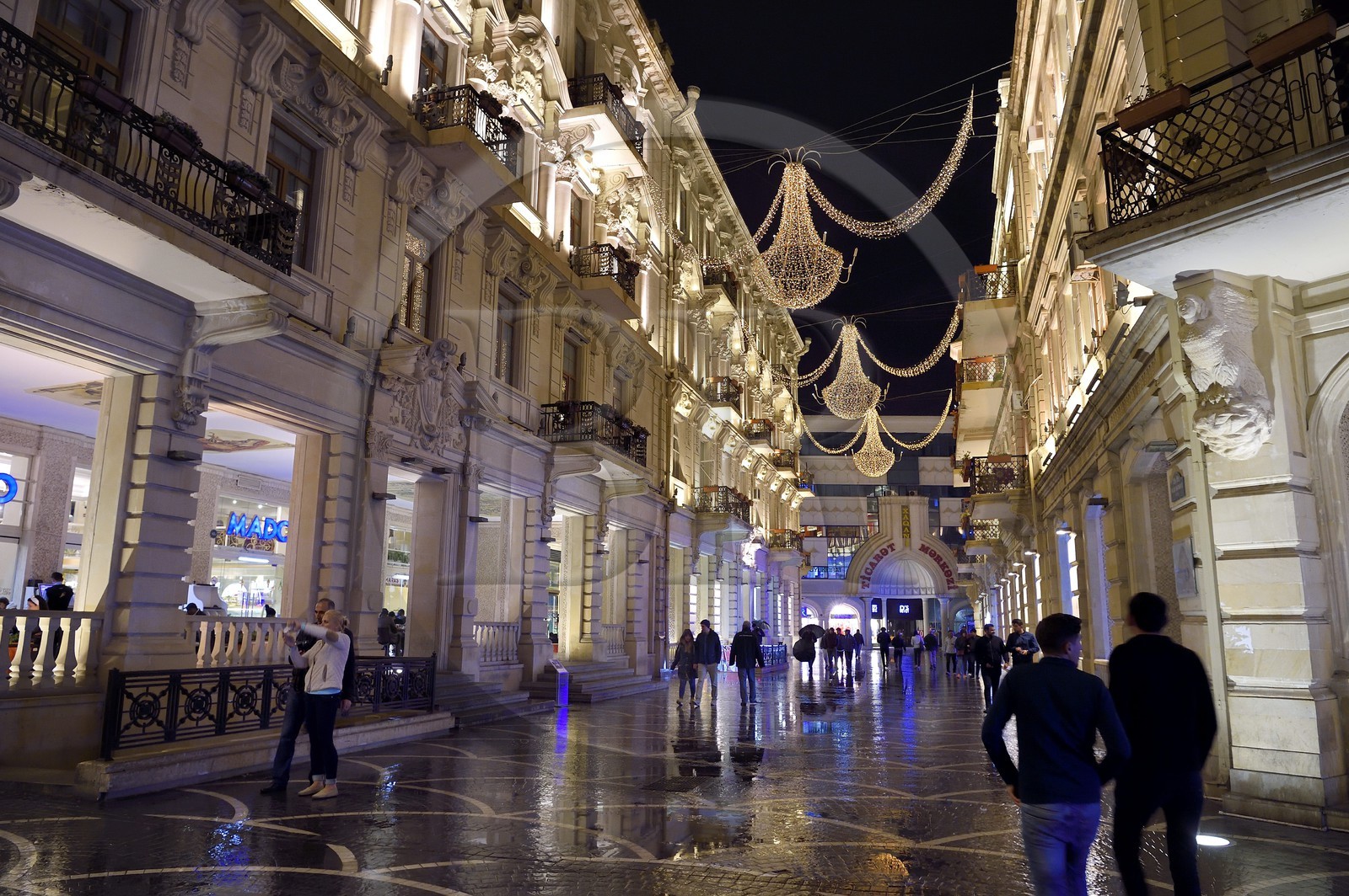 Azerbaïdjan, Bakou, rue commercante Nigar Rafibayli