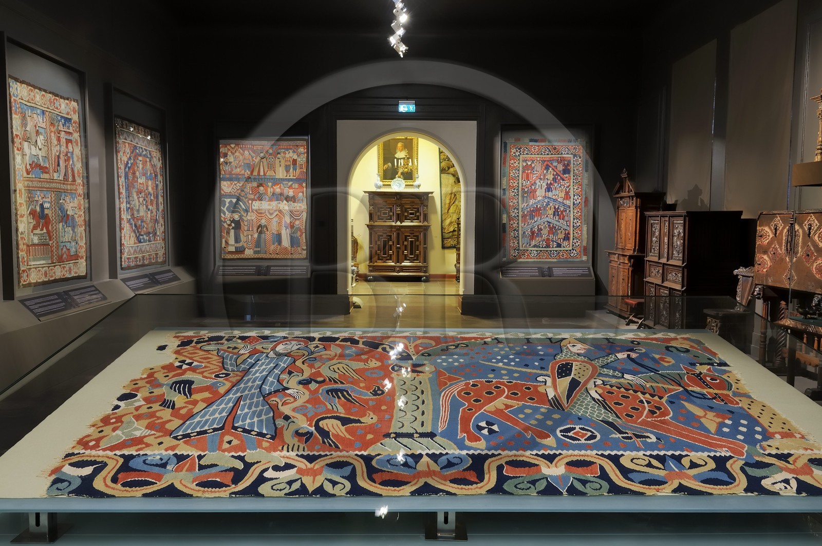 Norvège, Oslo, musée des Arts appliqués Kunstindustrimuseet, tapisserie Baldishol (vers 1200)