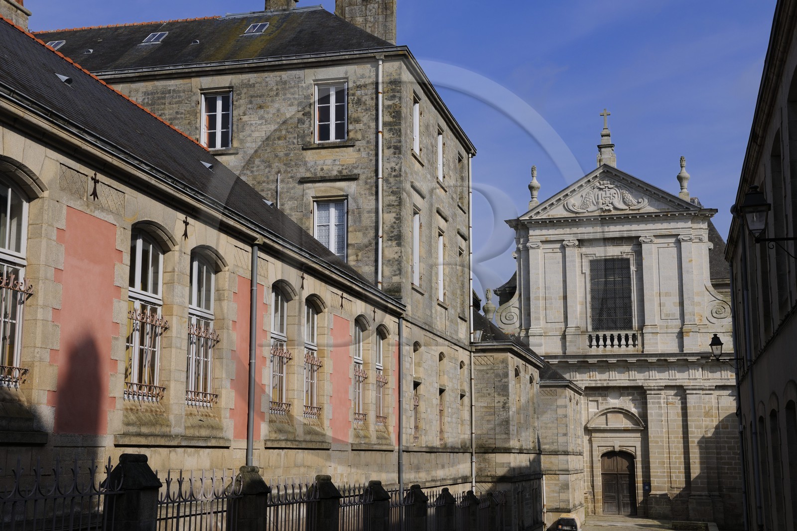 France, Finistère (29), Quimper, lycée de la Tour-d'Auvergne ancien collège jésuite