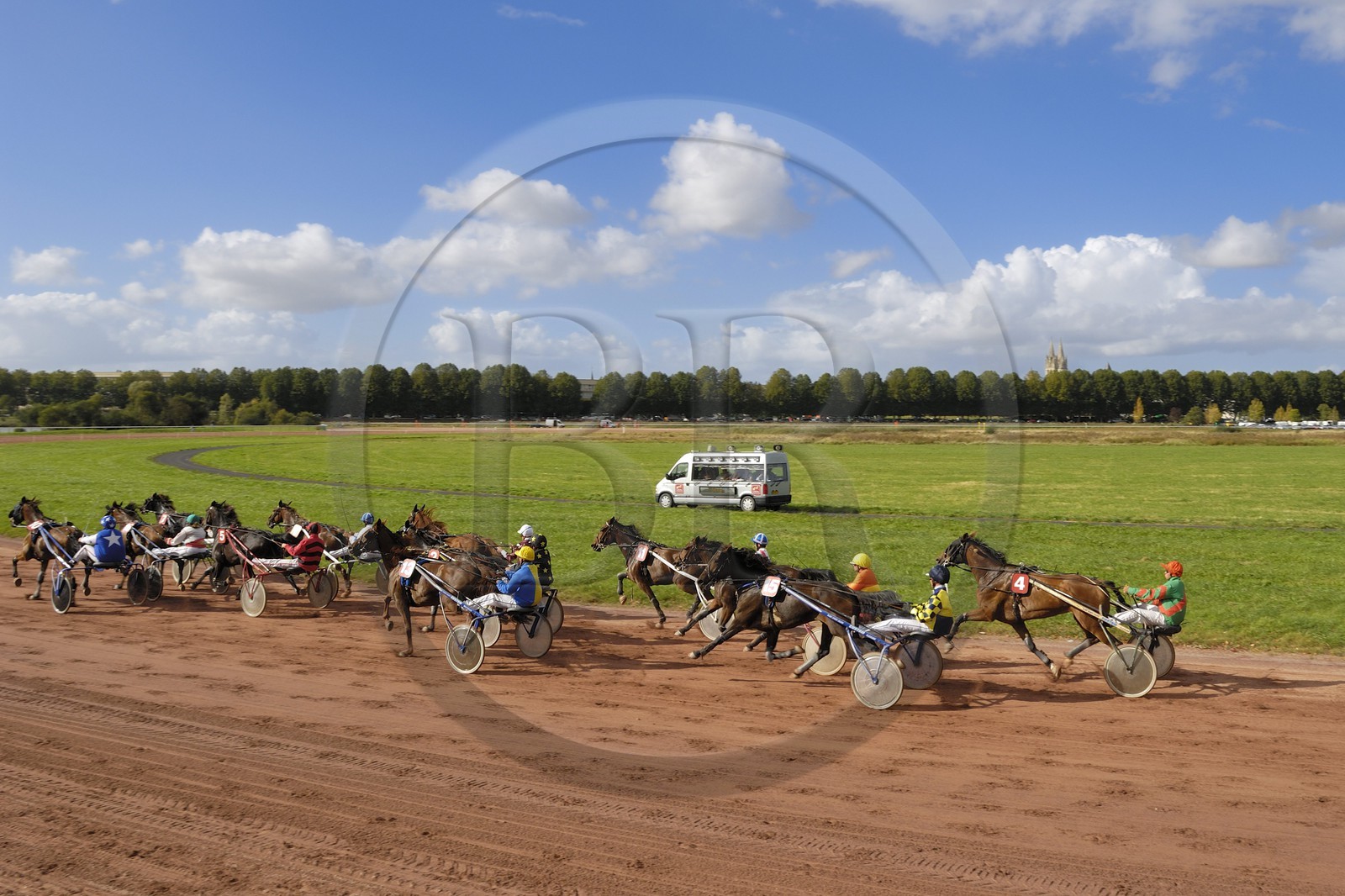 France, Calvados (14), Caen, hippodrome sur le lieu dit la prairie