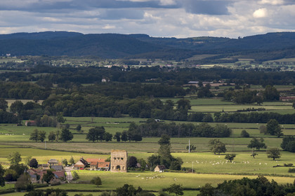 France, Saône-et-Loire (71), Autun, le temple gallo-romain dit de Janus dont la première construction remonte à l’époque gauloise au IIIe siècle av. JC