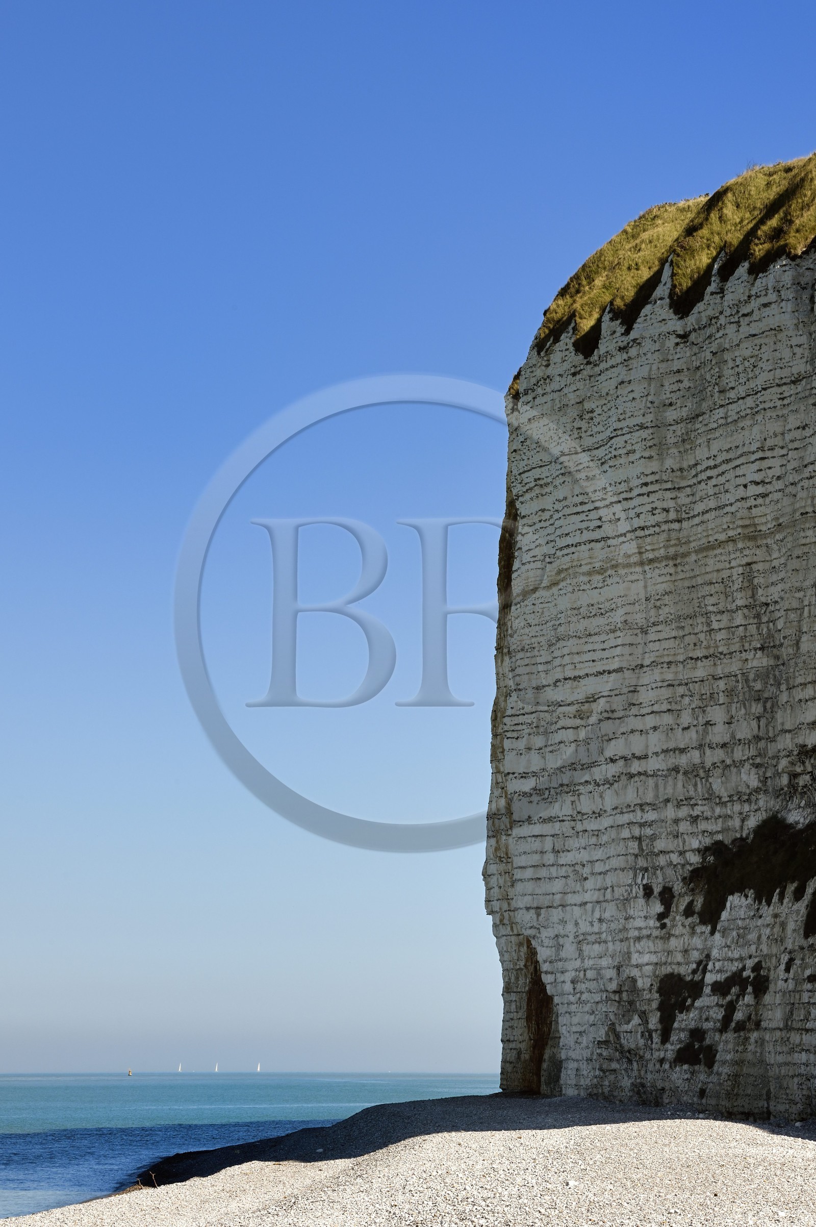 France, Seine-Maritime (76), Côte d'Albatre, Pays de Caux, Veulettes-sur-Mer, plage de Paluel