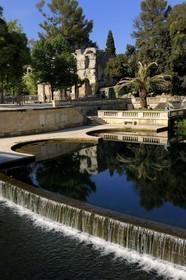 France, Gard, Nimes, the jardins de la fontaine (fountain gardens), Temple of Diane