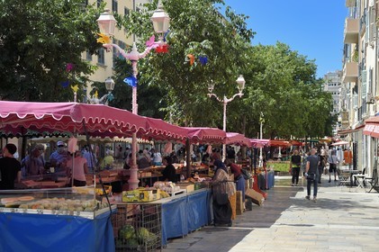 France, Var, Toulon, market on the Cours Lafayette