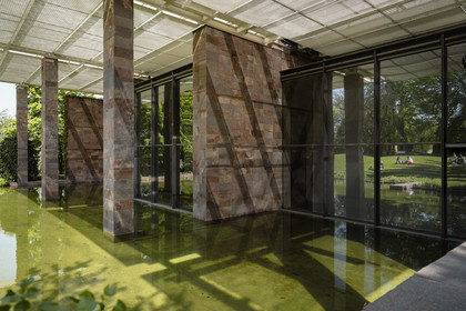 Switzerland, Basel, Riehen, Beyeler Foundation by architect Renzo Piano