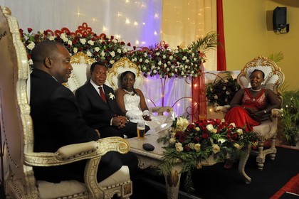 Tanzania, Dar es-Salaam, marriage of Joseph F.Mrena and Linal Bhato at the Mövenpick Hotel