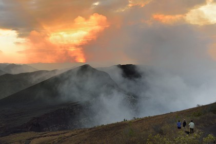 Nicaragua, Masaya, Masaya Volcano National Park (Parque Nacional Volcan Masaya), the active Santiago crater