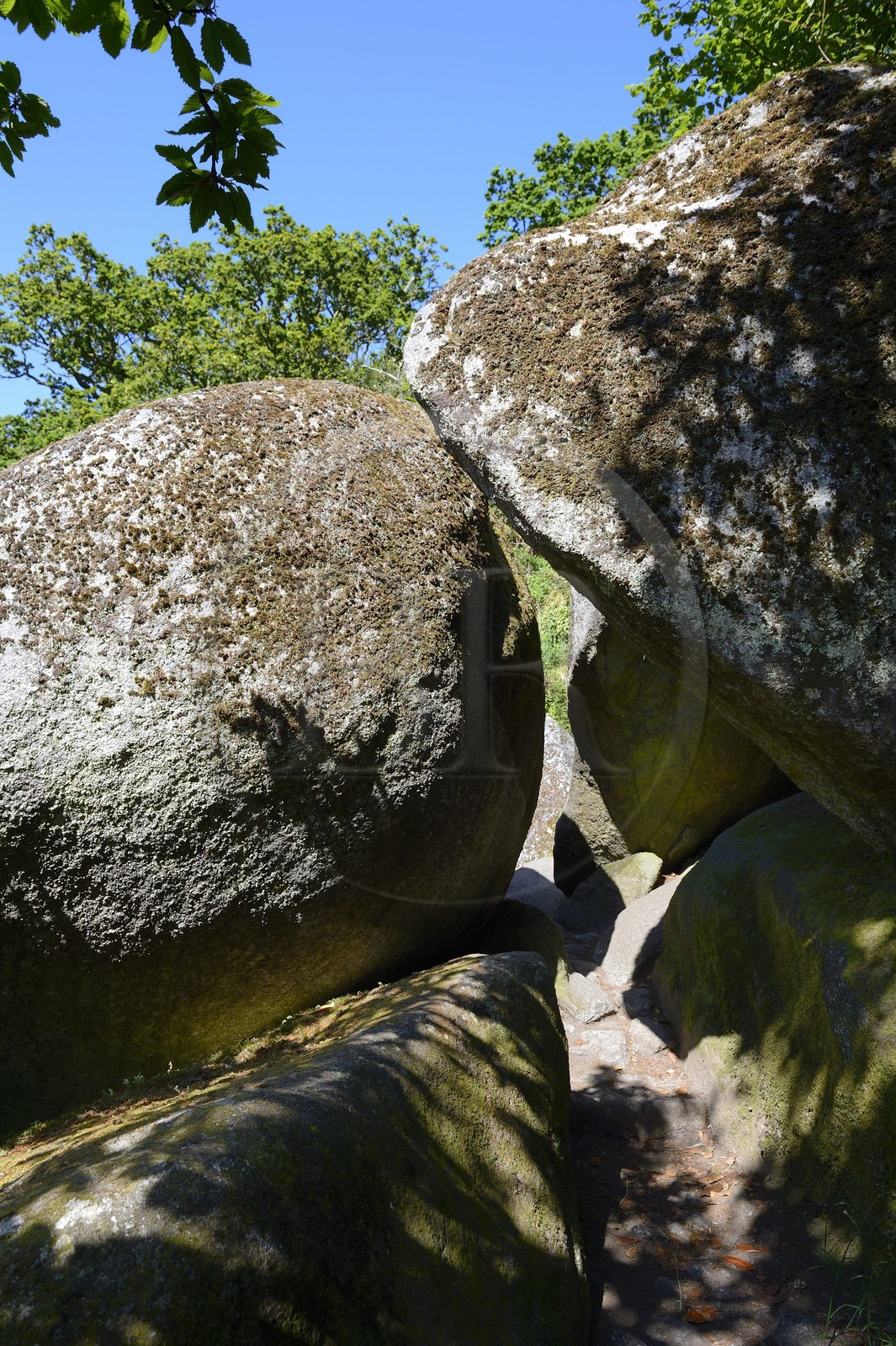 France, Finistère (29), parc naturel régional d'Armorique, Huelgoat, chaos granitique de la forêt du Huelgoat