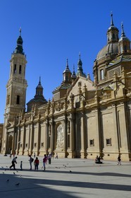 Espagne, Aragon, Saragosse, Plaza del Pilar, Basilique del Pilar (Notre-Dame du Pilier)