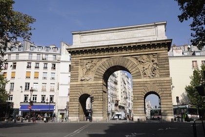 France, Paris (75), la porte Saint-Martin