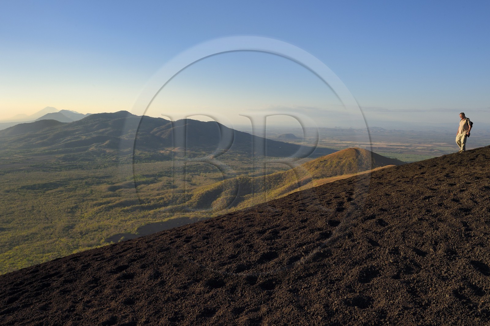 Nicaragua, région de Leon, Volcan Cerro Negro dans la cordillère des Maribios (ou Marrabios)