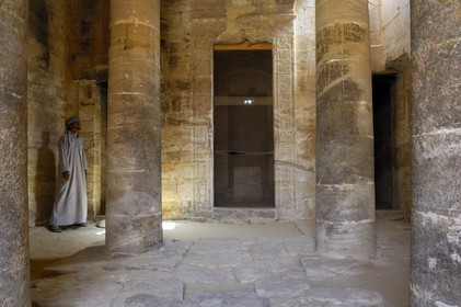 Egypt, Libyan Desert, El Dush South of Kharga Oasis, temple built during the Ptolemaic Empire dedicated to Isis and Osiris in the Roman Fort
