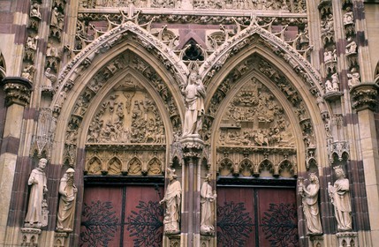 France, Haut Rhin, Thann, collegiate church Saint Thiebaut