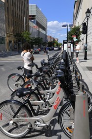 Canada, province de Québec, Montréal, location de vélo Bixi