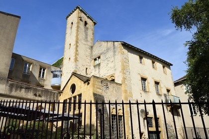 France, Moselle (57), Metz, rue d'Enfer, l'ancienne chapelle Saint-Genest, désaffectée, et lieu de la maison aujourd'hui disparue où séjourna François Rabelais de 1545 à 1547