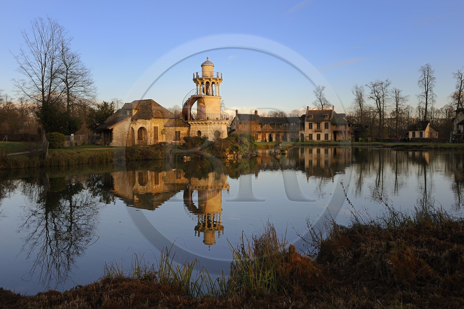 France, Yvelines, Chateau de Versailles, listed as World Heritage by UNESCO, Marlborough Tower of the Queen's Hamlet in Marie Antoinette's Estate