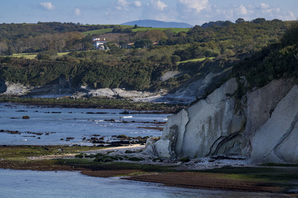 France, Pyrénées-Atlantiques (64), la côte du Pays-Basque, le domaine d'Abbadia géré par le Conservatoire du littoral et la corniche basque