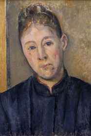 France, Bouches du Rhone, Aix en Provence, Granet museum, painting by Paul Cezanne, Portrait of Madame Cezanne (circa 1885-1887)