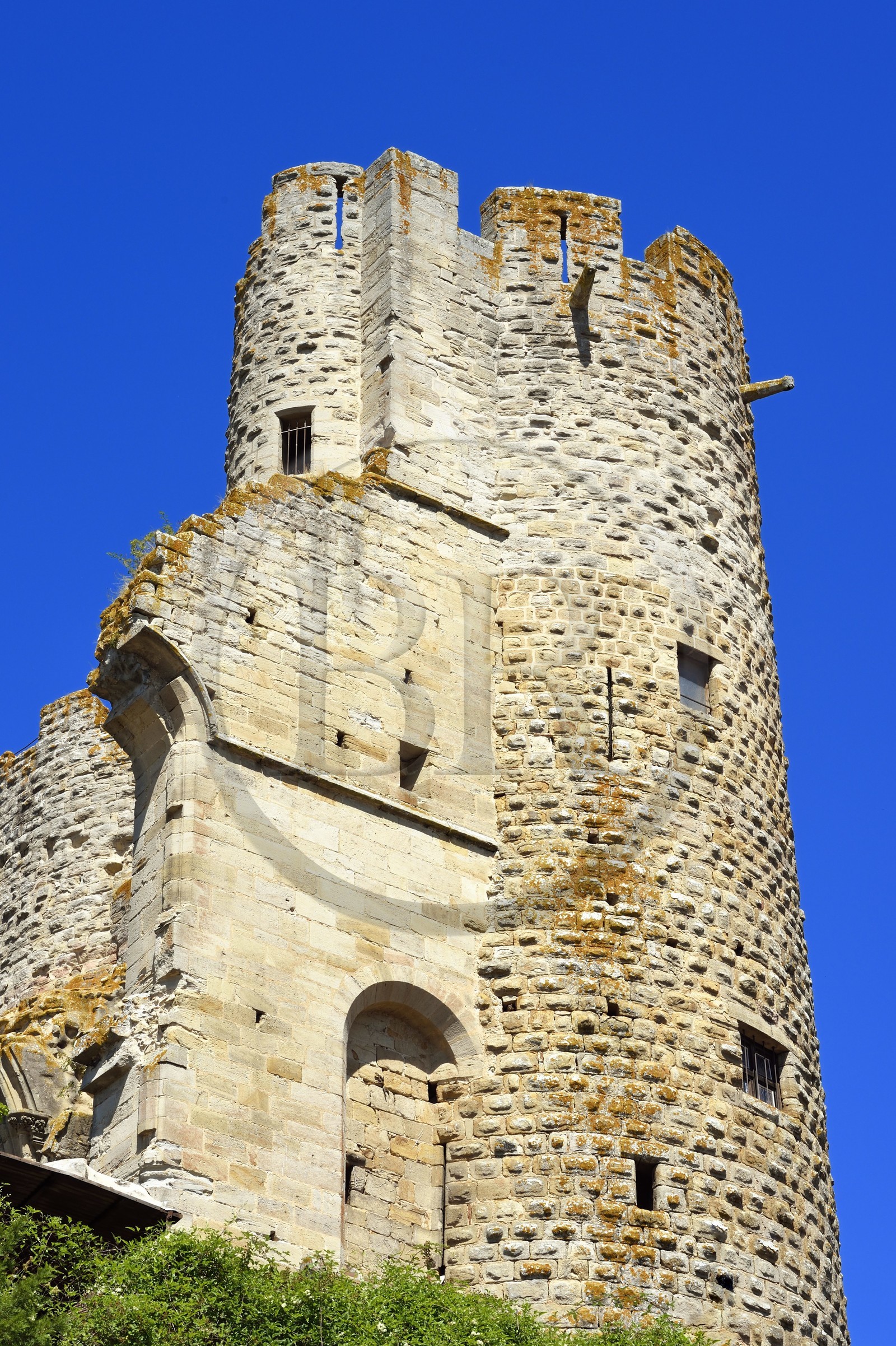 France, Allier (03), ancienne province du Bourbonnais, chateau de Bourbon-l'Archambault du XIIIe siècle