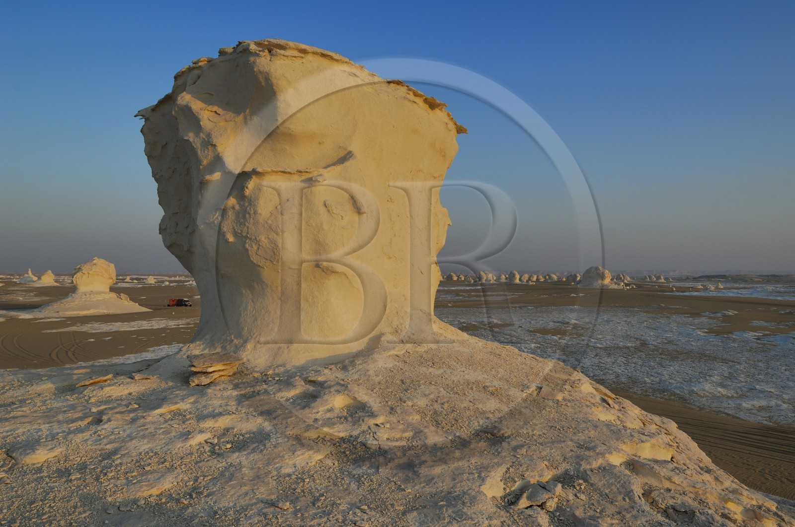 Egypte, désert libyque, le Désert Blanc au nord de Farafra