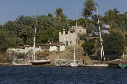 Egypte, Haute Egypte, Nubie, vallée du Nil, Assouan, Ile Elephantine, le village nubien