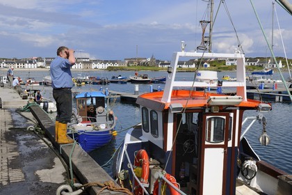 Royaume-Uni, Ecosse, Hébrides intérieures, Ile de Islay, port de Port Ellen