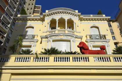 Principality of Monaco, Monaco, Moneghetti district, Villa Bon Accord of Belle Epoque style at 26 boulevard de la Belgique