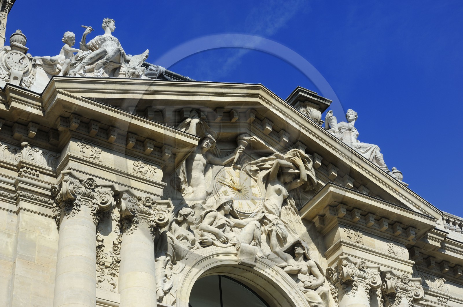 France, Paris (75), facade arrière du Petit Palais