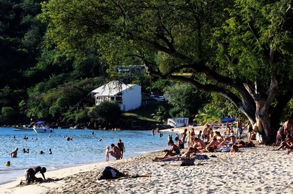 France, Martinique (French West Indies), Les Anses d' Arlet, beach on the South West coast