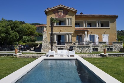 France, Alpes-Maritimes (06), Nice, villa Angulus Ridet (1936) de style Art Déco régionaliste provencal