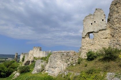 France, Eure (27), Les Andelys, Château-Gaillard, forteresse du XIIe siècle construite par Richard Coeur de Lion