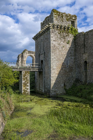 France, Vendee, Tiffauges, the castle of Tiffauges, old castle in ruins where Gilles de Rais resided
