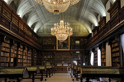 Italy, Lombardy, Milan, Brera Academy (Accademia di Brera), National Library of Brera (Biblioteca Nazionale Braidense)