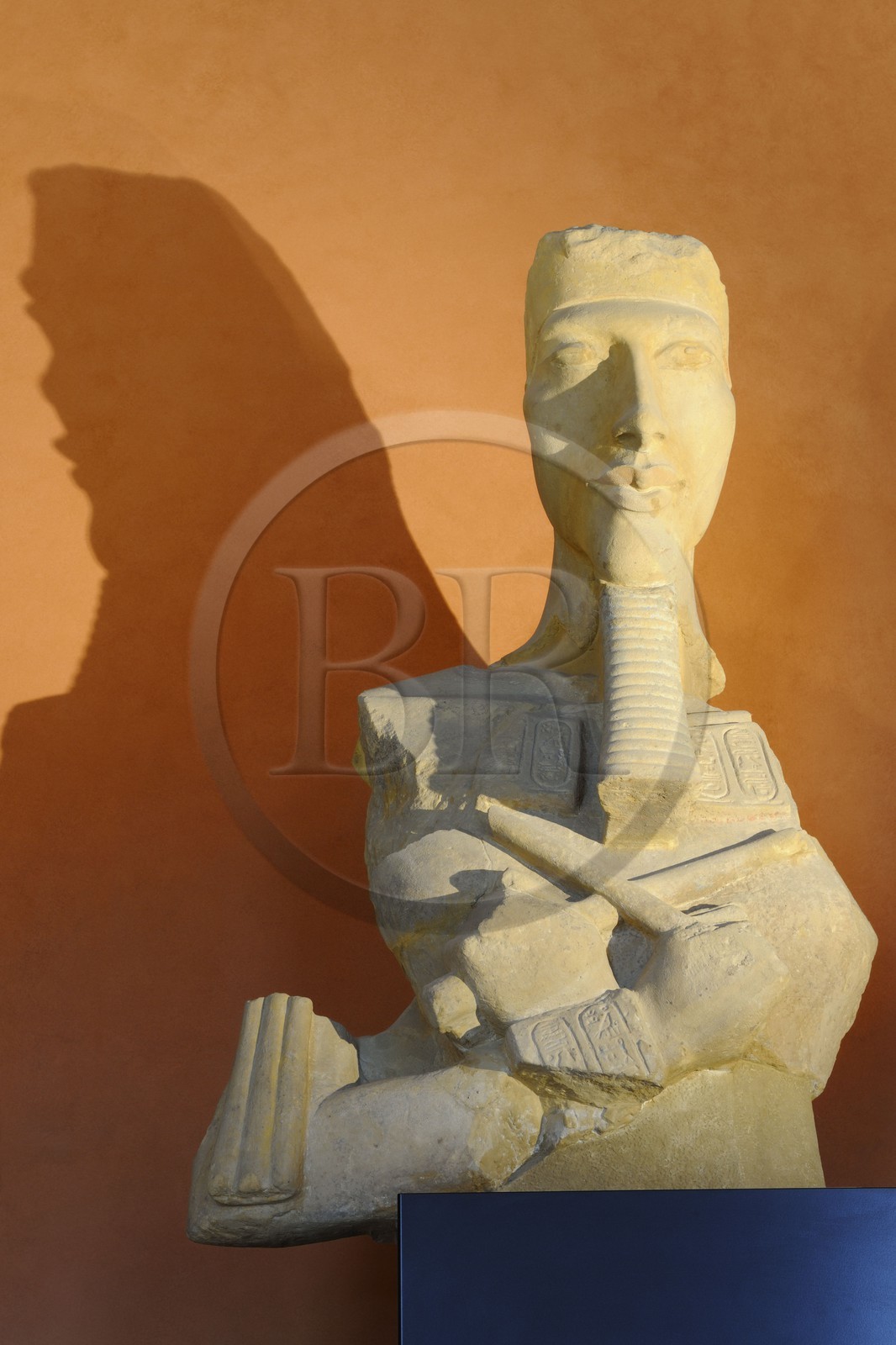 France, Paris (75), musée du Louvre, département des Antiquités égyptiennes, le roi Aménophis IV-Akhénaton