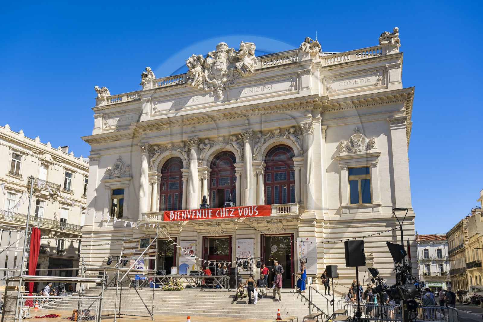 France, Hérault (34), Sète, le théâtre Molière