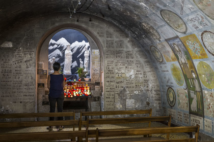 France, Herault, Sete, Notre-Dame-de-la-Salette chapel built at the top of Mont Saint-Clair