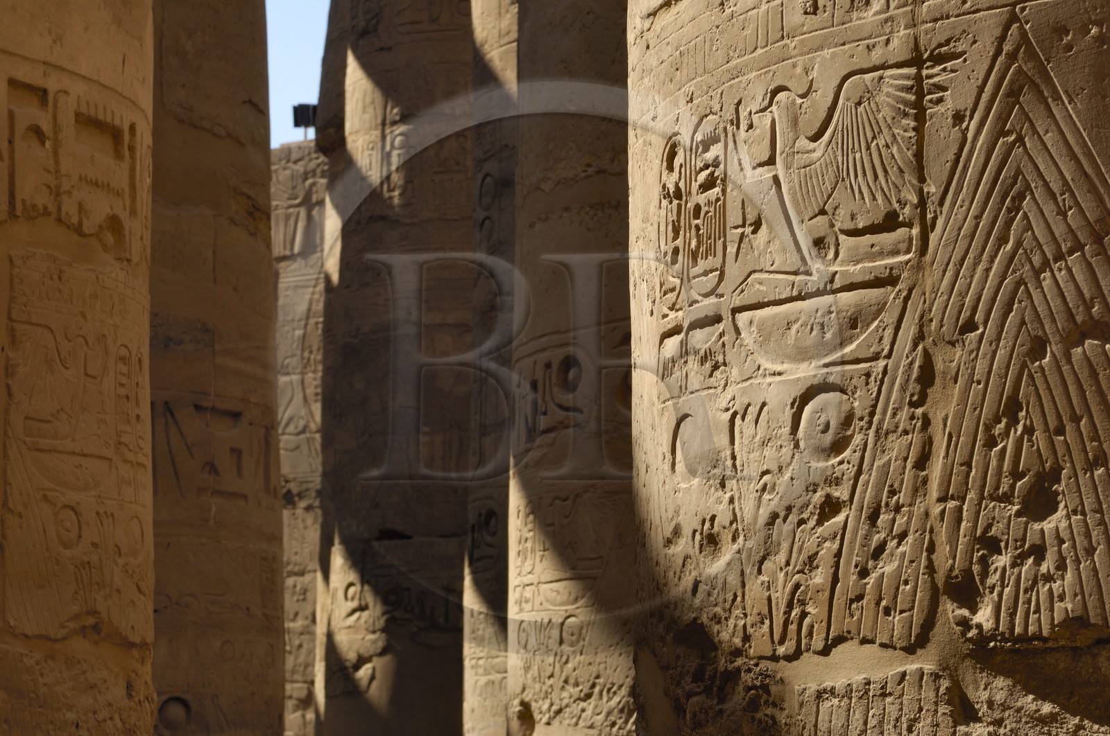 Egypte, Haute Egypte, vallée du Nil, Louxor, Karnak, classé Patrimoine Mondial de l'UNESCO, Grande Salle Hypostyle