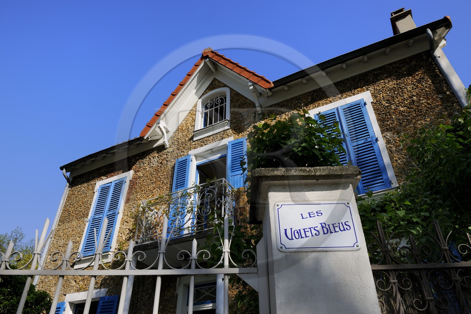 France, Val-de-Marne (94), pavillon de banlieu en meulière à Le Perreux-sur-Marne