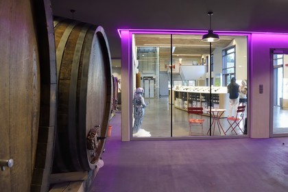 France, Haut Rhin, the Alsace Wine Route, Voegtlinshoffen, Joseph Cattin House, winery,