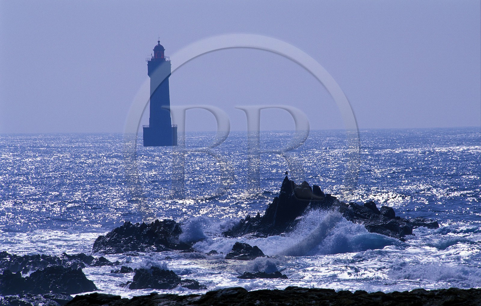 France, Finistère (29), île d'Ouessant, le phare de la jument